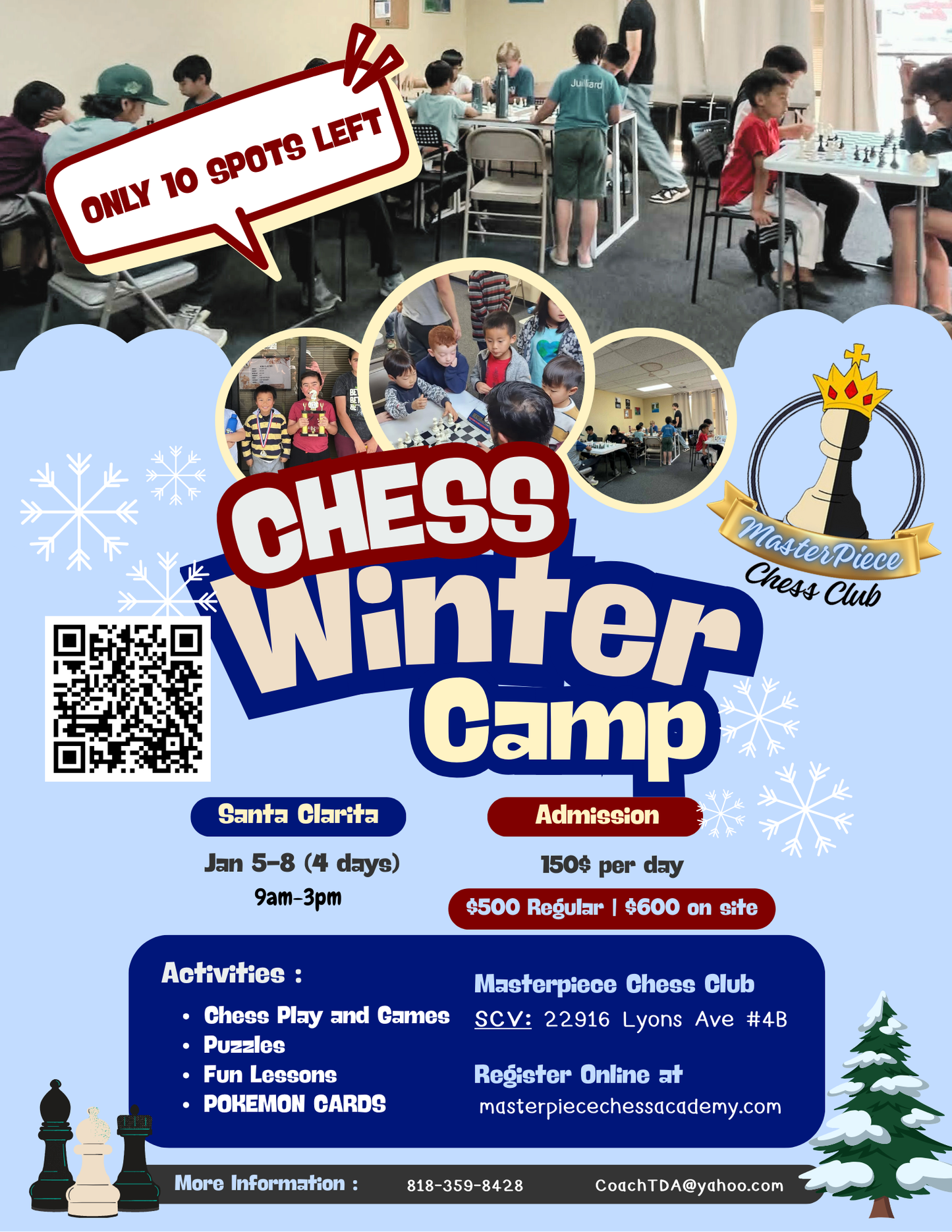 4 Day Masterpiece Chess Camp