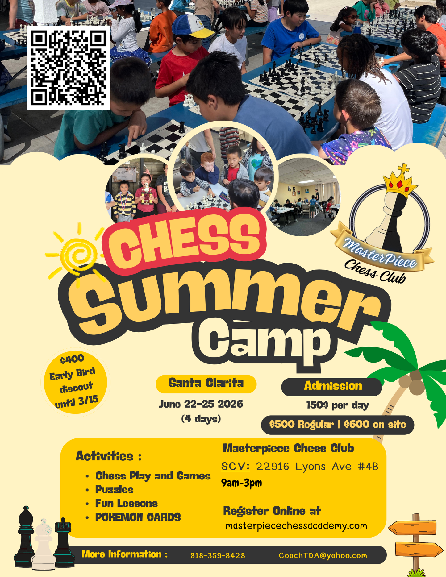 4 Day Masterpiece Chess Camp